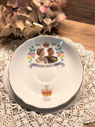 Assiette - Jubilé Argent 1952/1977 - Reine Elisabeth II