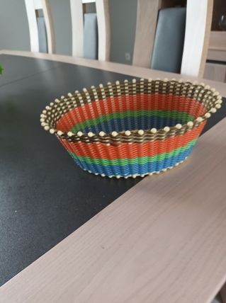 Corbeille a pain scoubidou