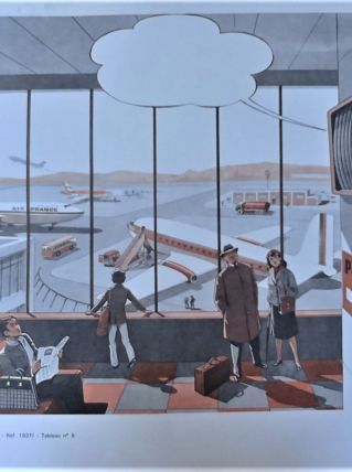 Affiche scolaire le language spontané 5-6 1973 éditions mdi