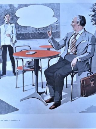 Affiche scolaire le language spontané 5-6 1973 éditions mdi