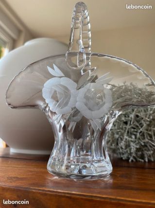 Cristal de Bohème  15cm Parfait Etat 