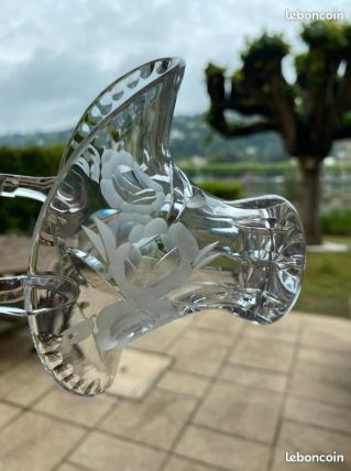 Cristal de Bohème  15cm Parfait Etat 