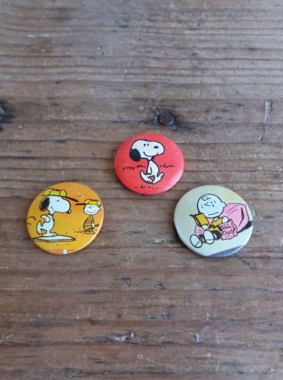 Badges broche vintage Snoopy
