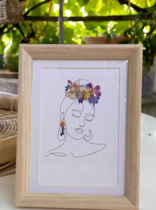 Cadre fleurs séchées 