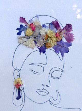 Cadre fleurs séchées 