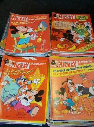 Lot de 145 LE JOURNAL DE MICKEY  - Années 80