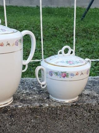 Cafetière, sucrier, pot lait vintage