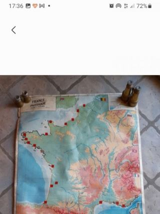 Carte de france d'école 