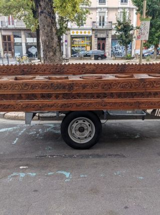 porte jarres Afghan bois de cèdre  