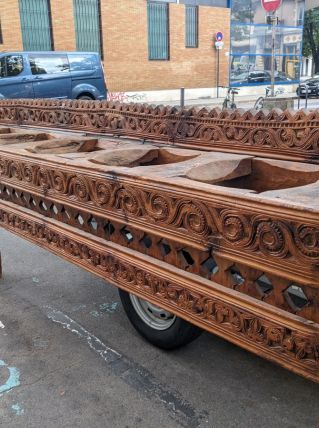 porte jarres Afghan bois de cèdre  