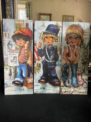 Trio de cadres vintage Poulbots