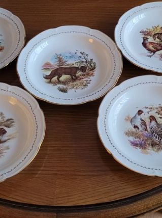 Assiettes creuses porcelaine de VIERZON