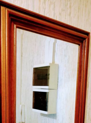 Miroir cadre bois classique année 70