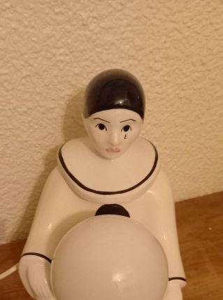 Lampe Pierrot céramique 