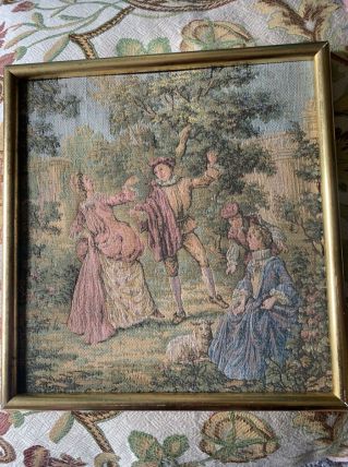 Cadre avec  tapisserie