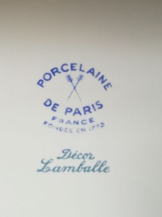 Porte Mouchoirs Porcelaine de Paris  Lamballe