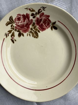 Plat rond Badonviller/Strasbourg diam. 27.5cm