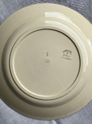 Plat rond Badonviller/Strasbourg diam. 27.5cm