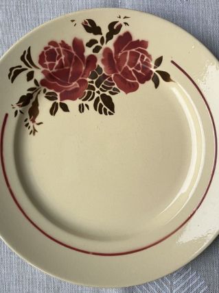 12 assiettes plates diam. 22.5 Badonviller/Strasbourg