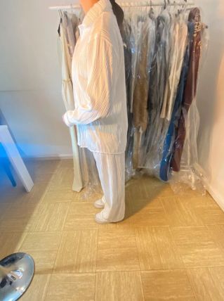 Magnifique ensemble plisséen blanc