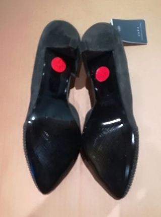 935* ZARA - magnifiques escarpins gris strass (38)