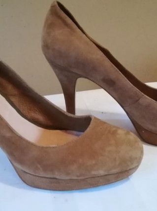 898A* CARMA jolis escarpins kaki cuir (40)