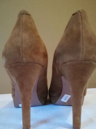 898A* CARMA jolis escarpins kaki cuir (40)