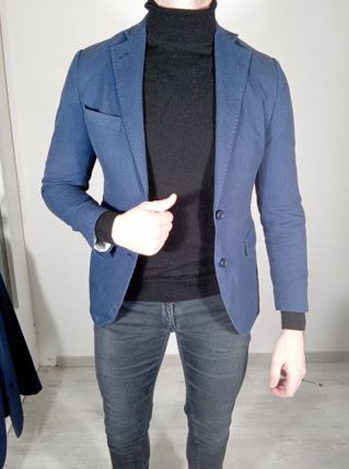 Belle veste costume homme marine à motifs taille 48(46)