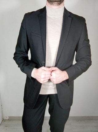 Élégant costume celio noir homme taille 50 veste 40 pantalon