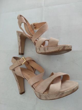 217C* EYE sexy sandales beige cuir (39)