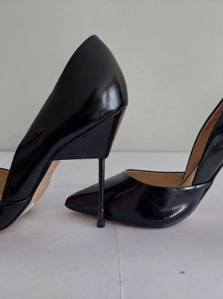 207C* SAN Marina - sexy escarpins noirs cuir high heels (38)