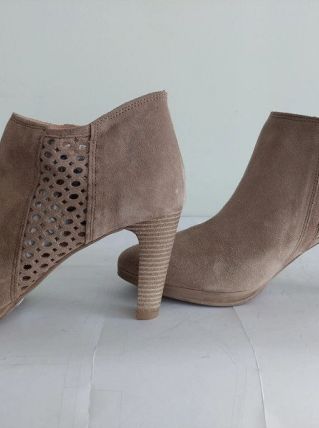 195C* PIURE sexy shoes gris-taupe cuir (42)