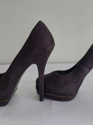 186C* New LOOK jolis escarpins noirs high heels (39)