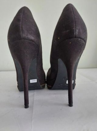 186C* New LOOK jolis escarpins noirs high heels (39)