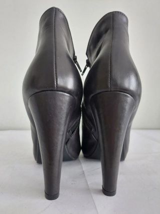 188C* CECIL sexy boots noirs cuir (40)