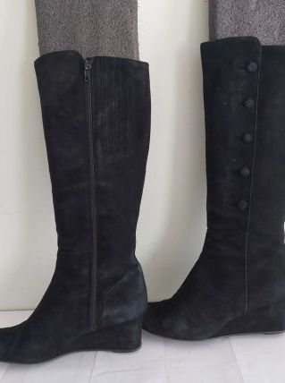 178C* Lilian - superbes bottes noires tout cuir (41)