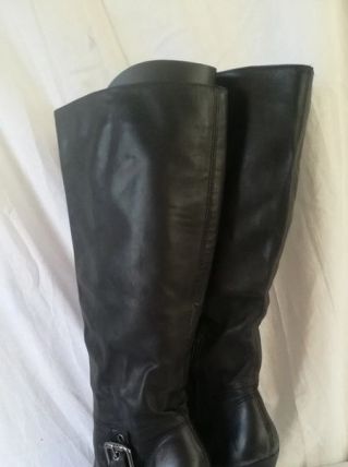 463B* Via UNO - jolies bottes noires en cuir (40)