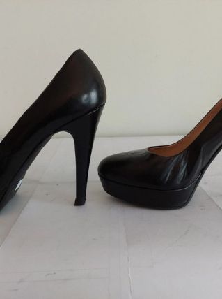 149C* MARCO jolis escarpins noirs cuir (37)