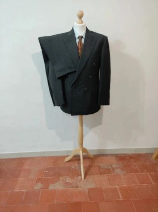 Impressionnant costume croisé pinstripe