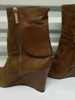 652A* Frida - sexy bottes kakis cuir (40)