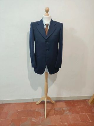 Mignon costume bleu marine en laine épaisse