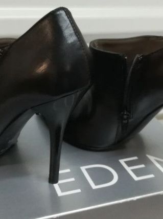 163B* EDEN bottines noires tout cuir (pointure 40)