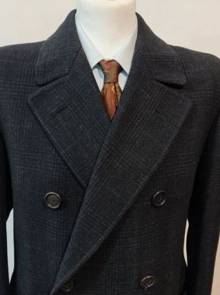 Incroyable manteau croisé en prince de galles