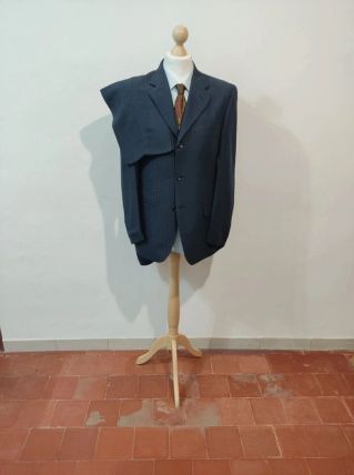 Génial costume bleu en lin