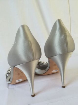 465B* Giuseppe Zanotti - sexy sandales argent cuir (38,5)