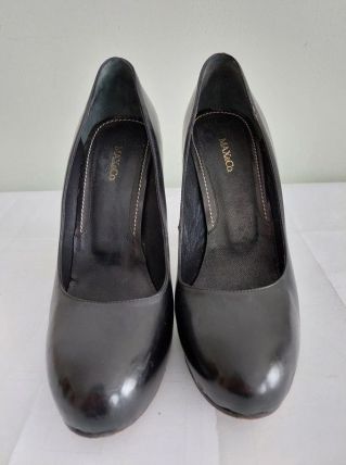 69C* Max&amp;Co - jolis escarpins noirs high heels cuir (40)