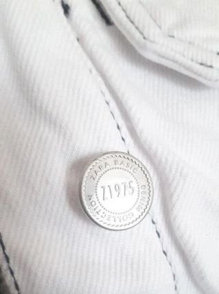 Magnifique petite veste blanche jean 100% coton