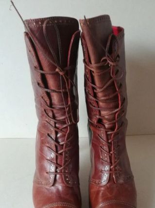 sexy bottillons marron luxe tout cuir Just Cavalli (38)