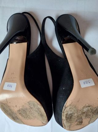 CHON sexy sandales noires tout cuir (40)