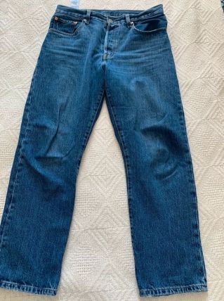 Levi's 501 cropped crop W30 L28 coupe droite taille haute